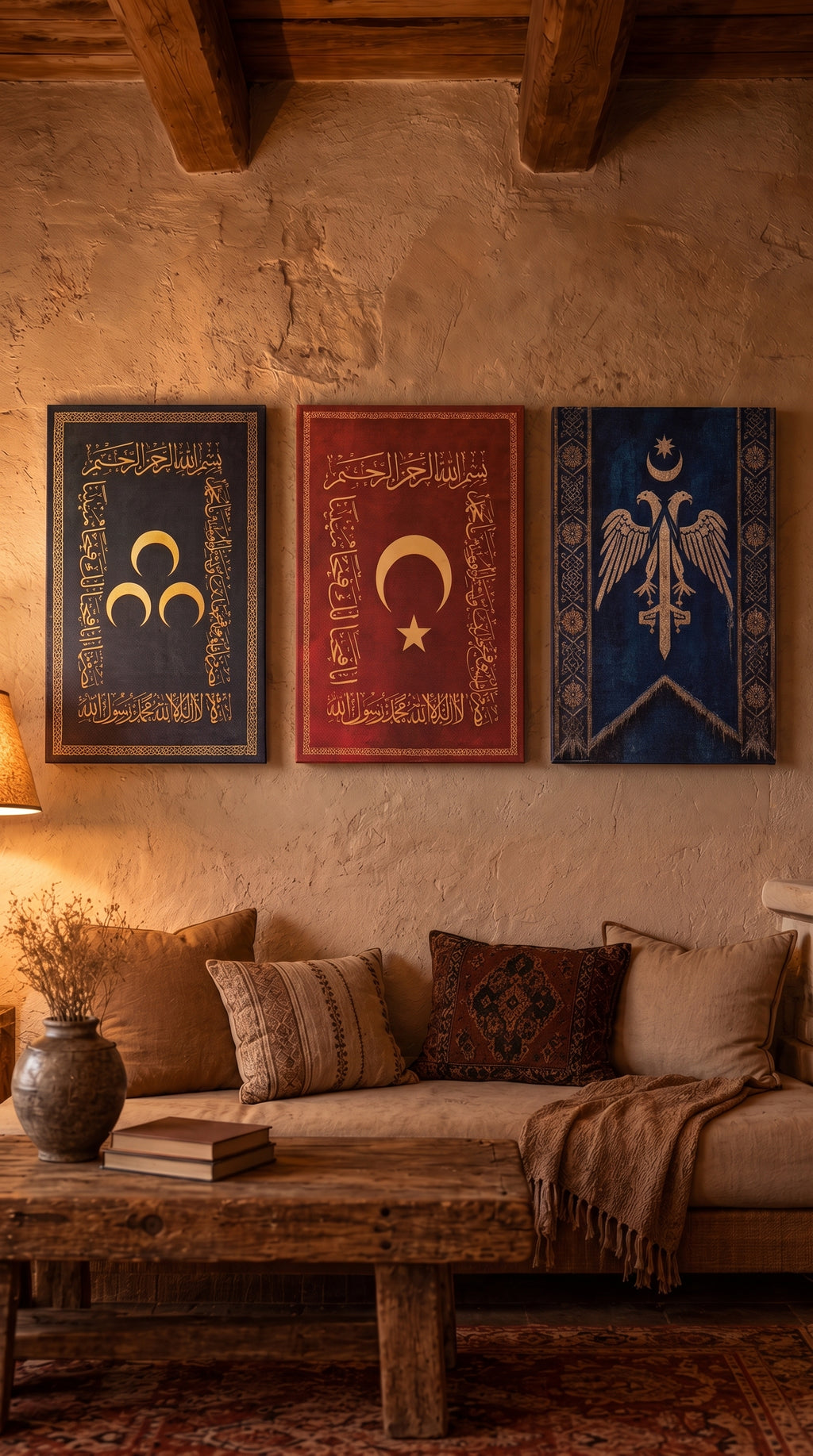 3'lü Tablo Seti ( Osmanlı, Rumeli, Selçuklu)