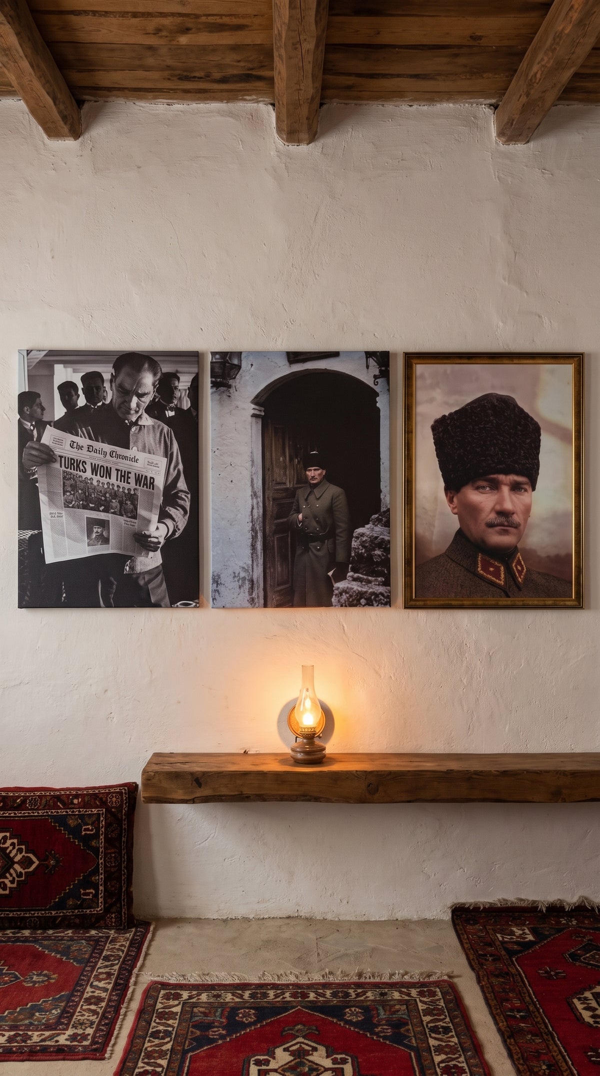 Atatürk 3'lü Tablo Seti