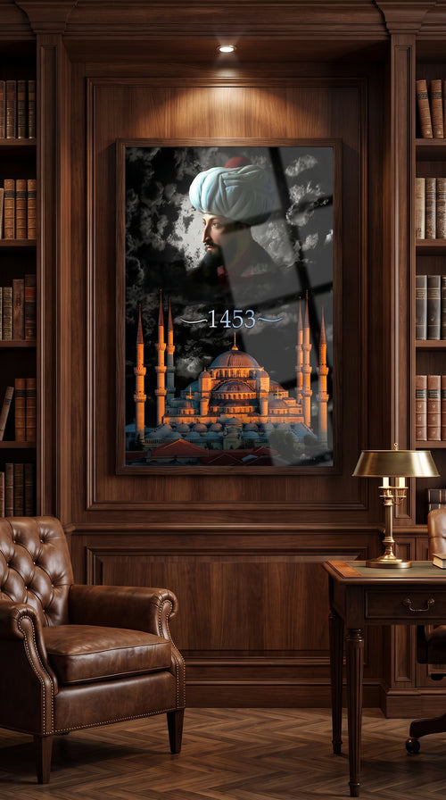 Fatih Sultan Mehmet Ayasofya Tuval Tablo